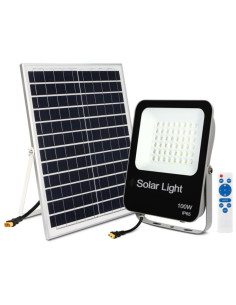 Proiector LED 100W, Panou Solar si Telecomanda