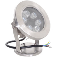 Spot RGB LED, 6W, IP68, 12V, pentru Piscina si Fantana