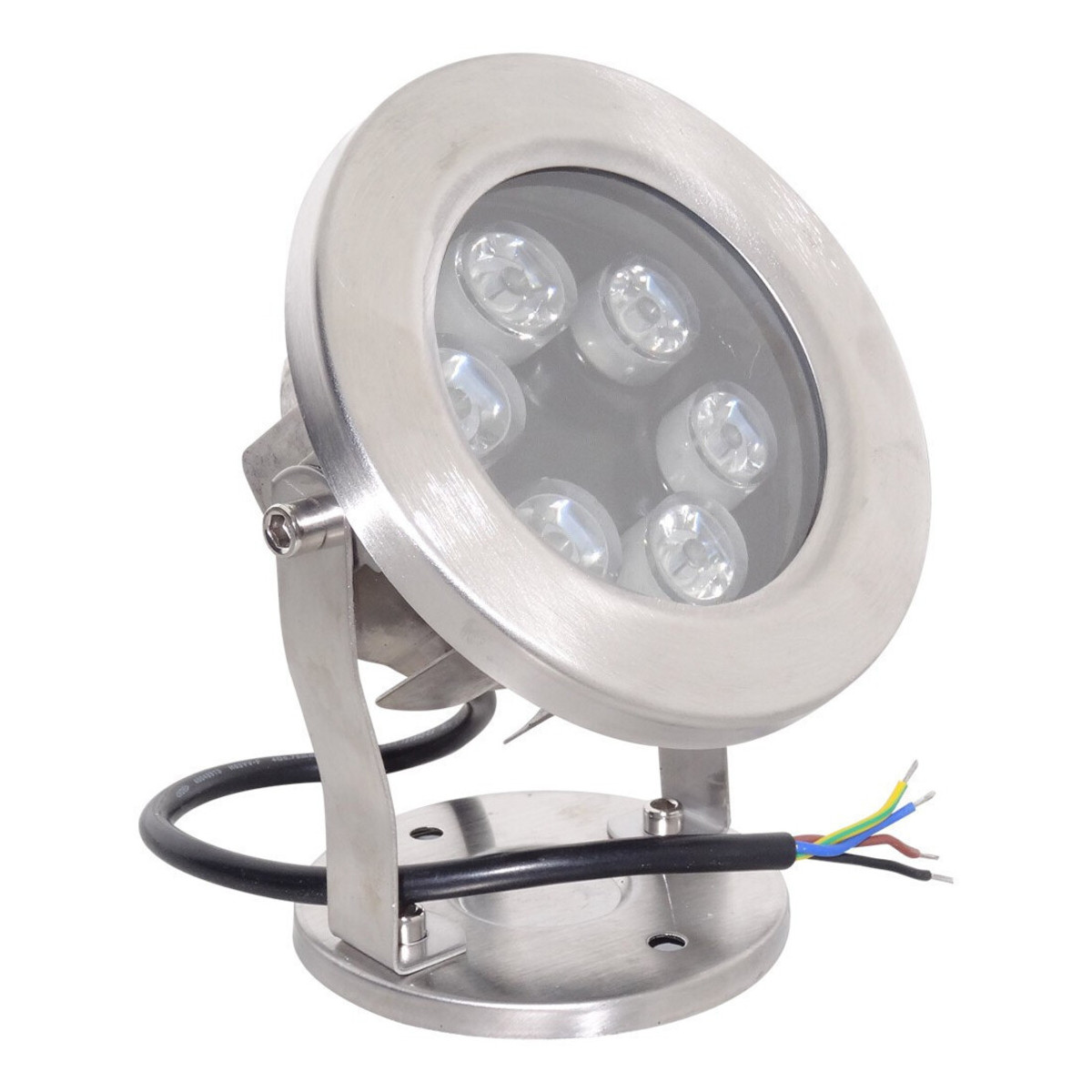 Spot RGB LED, 6W, IP68, 12V, pentru Piscina si Fantana