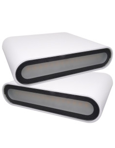 Aplica Alba Perete LED, 2x3W, IP65, Lumina Calda