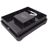 Aplica Bat LED Neagra, 24W, IP65, Lumina Rece, Model 14BD - 4