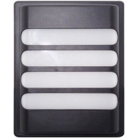 Aplica Bat Neagra, LED 20W, IP65, Lumina Alb Rece