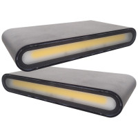 Aplica Neagra LED Perete, 2x6W, Lumina Calda
