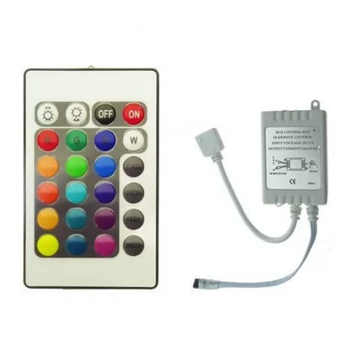 Controler RGB Banda LED, 6A, Telecomanda 24 taste, 72W