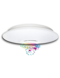 Plafoniera RGB LED, 30W, Rotunda, Difuzor, Bluetooth, Control cu Telecomanda