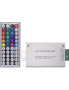 Controler LED RGB, 12V, 12A, Telecomanda 44