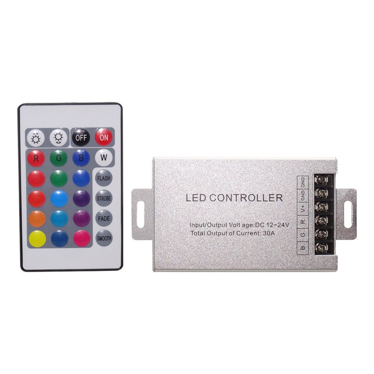 Controller LED RGB Banda 360W, 30A, Telecomanda 24 Taste