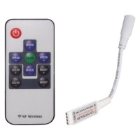 Controler RGB Mini, 72W, 6A, 12V, Telecomanda RF cu 10 Butoane