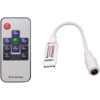 Controler RGB Mini, 144W, 12A, 12V, Telecomanda RF cu 10 Taste