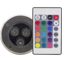 Spot Pavaj LED RGB, 3x1W, Protectie IP65