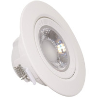 Spot LED Alb, Rotund, Reglabil, 9W, IP44, Lumina Rece, Rama Alba - 3