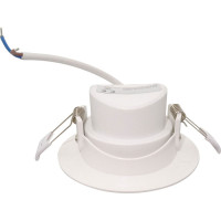Spot LED Reglabil, 5W, IP44, Alb Rece, Rotund Cu Rama Alba - 5