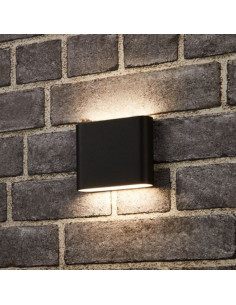 Aplica Perete LED, 2x3W, IP65, Alb Cald, Iluminare Bidirectionala