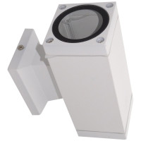 Aplica Perete Alb, 2xGU10, Iluminare Sus-Jos, Model 6565