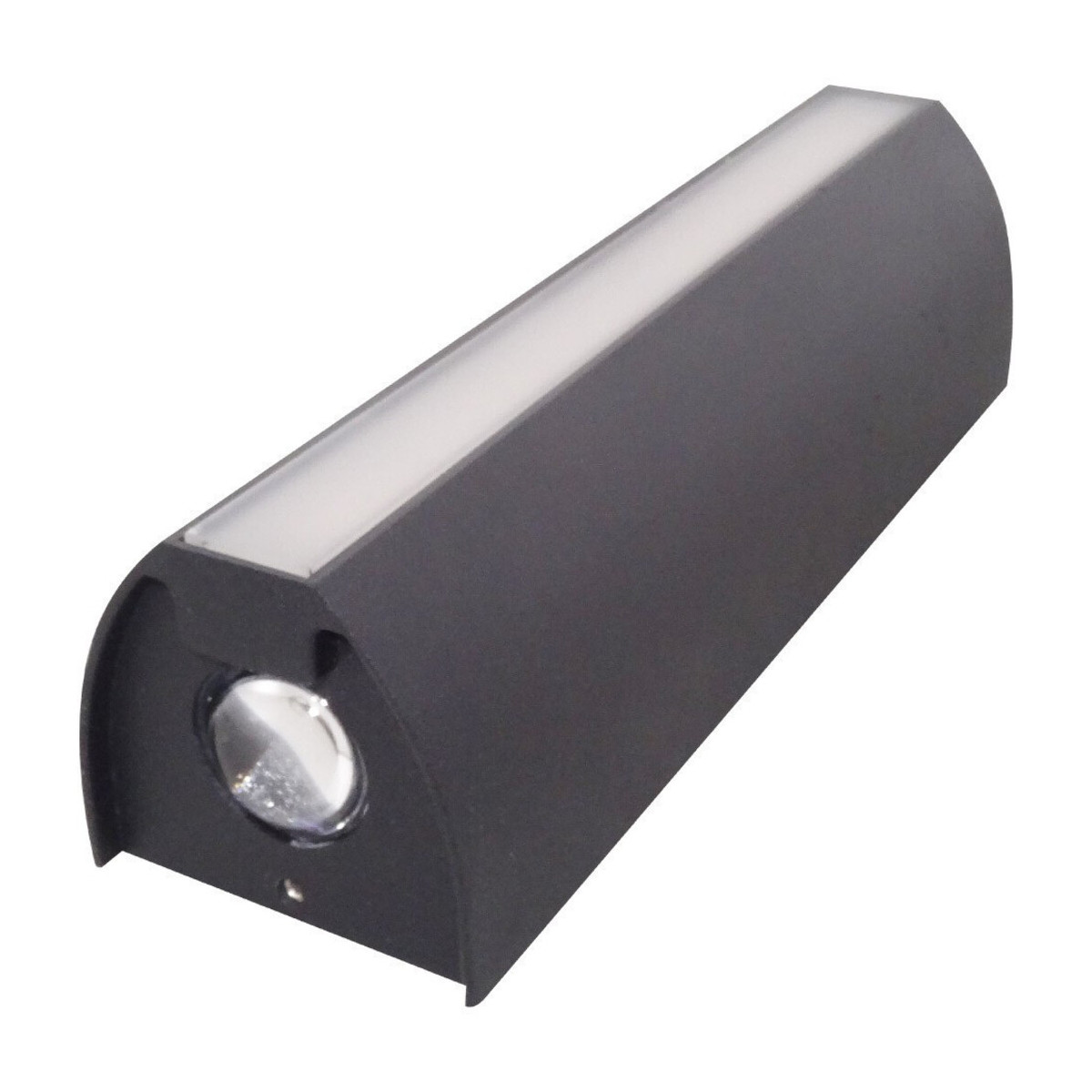 Aplica Perete LED Exterior, 20W, Neagra, Lumina Calda