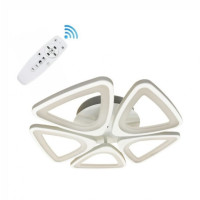 Lustra Triunghi LED, 80W, 5 Brate, Control la Distanta