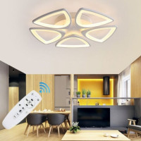 Lustra Triunghi LED, 80W, 5 Brate, Control la Distanta - 3