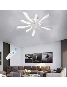 Lustra LED 10 Brate, 70W, Control cu Telecomanda
