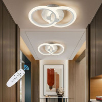 Lustra cu Telecomanda, LED 36W, Design cu Doua Brate - 3