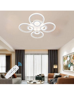 Lustra 8 Brate, LED 96W, Control la Distanta