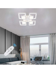 Lustra 8 Brate, LED 100W, Telecomanda
