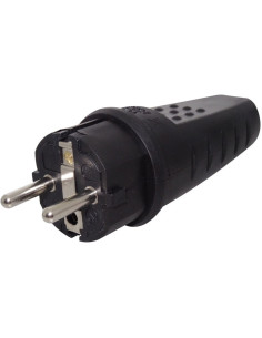 Stecher IP44, Cauciuc, 16A, Cu Impamantare