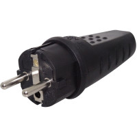 Stecher IP44, Cauciuc, 16A, Cu Impamantare