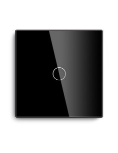 Intrerupator Touch Sticla Neagra