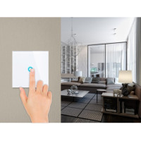 Intrerupator Scara Touch, Fata Sticla, Alb - 4