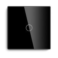 Intrerupator Touch Cap Scara, Negru, Sticla - 3