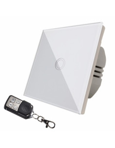 Intrerupator Touch Sticla Alba, Telecomanda