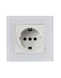 Priza Simpla, Rama Alba din Sticla