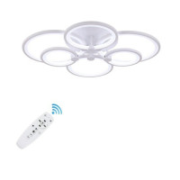 Lustra LED 100W, 6 Brate, Intensitate Reglabila, Telecomanda - 4