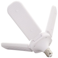 Bec LED E27, 60W, Alb Rece, Design Pliabil cu 4 Brate - 3