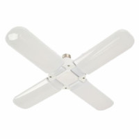 Bec LED E27, 60W, Alb Rece, Design Pliabil cu 4 Brate