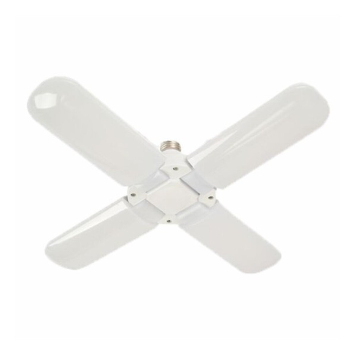 Bec LED E27, 60W, Alb Rece, Design Pliabil cu 4 Brate