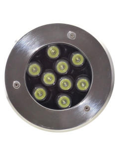 Spot LED RGB Pavaj, 9X1W, IP65, Fara Telecomanda