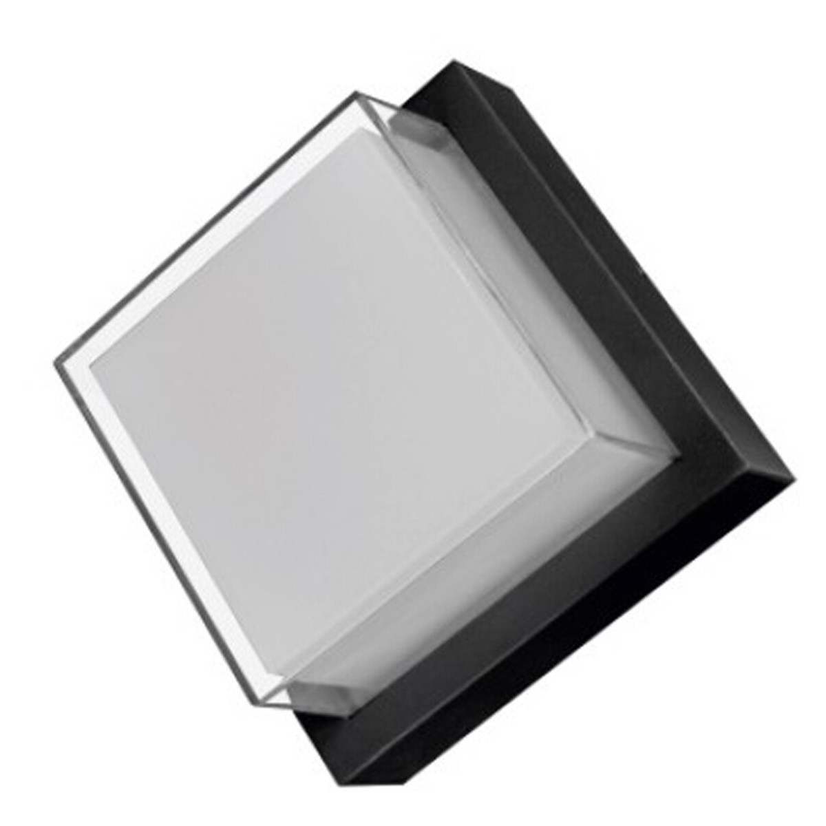 Aplica LED Exterior, 12W, Alb Cald, Patrata, IP65