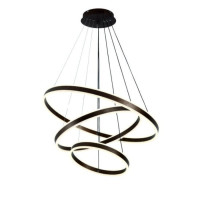 Lustra LED Cafenie, 300W, Ajustabila, cu Telecomanda IR