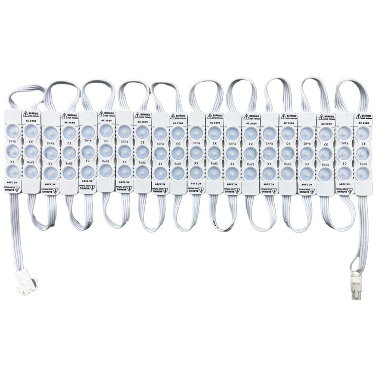 Set 20 Module LED 30W, 3X2835, 220V, Alb Rece, IP67