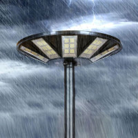 Stalp 3 metri cu Lampa LED Solara 400W, Telecomanda - 3