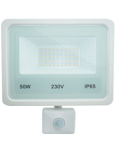 Proiector LED SMD 50W, Senzor Miscare, Lumina Alba Naturala