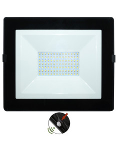 Proiector LED 70W, Negru, 4000K, Senzor Crepuscular cu Fotocelula