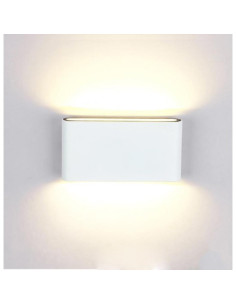 Aplica LED Slim Exterior, 24W, IP65, Alb Cald, Iluminare Dubla