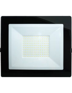 Proiector LED 100W, Negru, 4000K, Senzor Crepuscular cu Fotocelula
