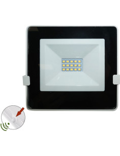 Proiector LED 10W, Senzor Crepuscular, Alb, 4000K, cu Fotocelula
