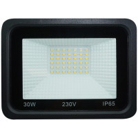 Proiector LED 30W, SMD, IP65, Negru, Alb Natural, Garantie 4 Ani