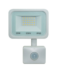 Proiector LED 20W, SMD, Senzor Miscare, Lumina Alb Natural, Alb
