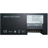 Controler RGB, Decodor DMX 512, 24A, 12-24V, Dimmer LED - 4