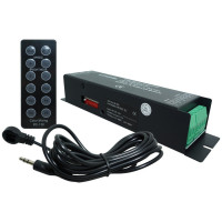 Dimmer si Controller, 15A, 12-24V, Compatibil DMX 512, Telecomanda